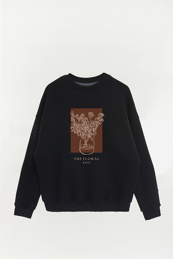BUZO CREWNECK ESTAMPADO FL ROSE