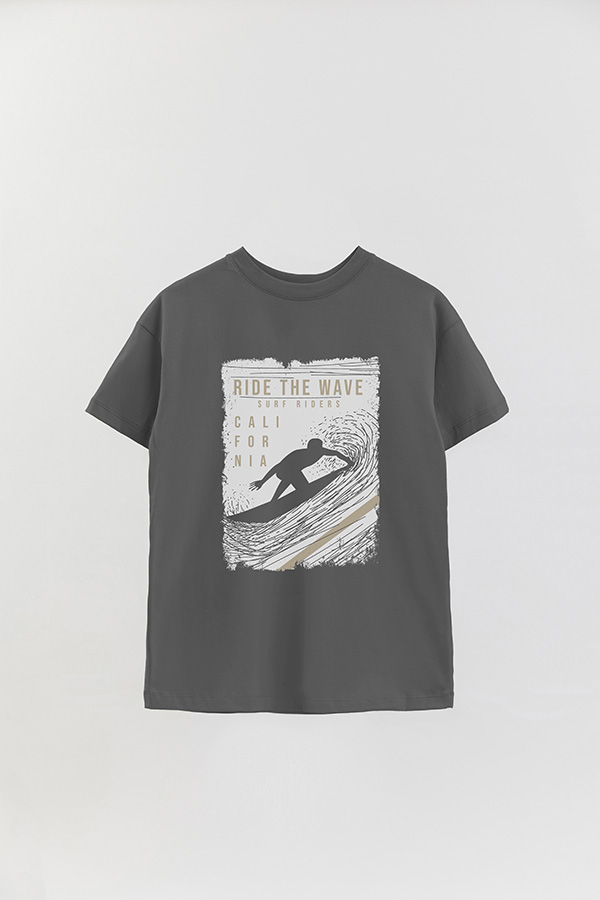 REMERA OVER ESTAMPADA RIDE THE WAVE