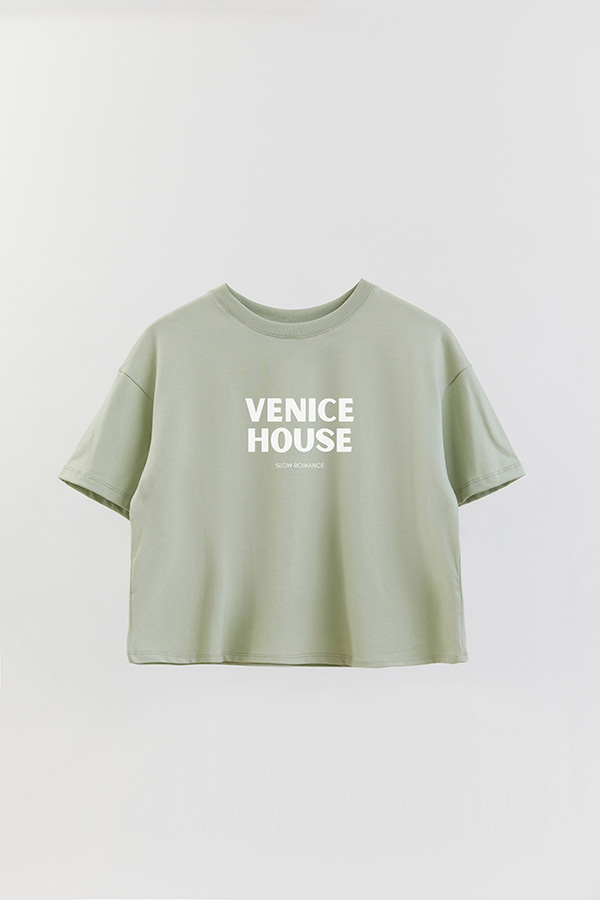 REMERA CROP ESTAMPADA BD VENICE HOUSE