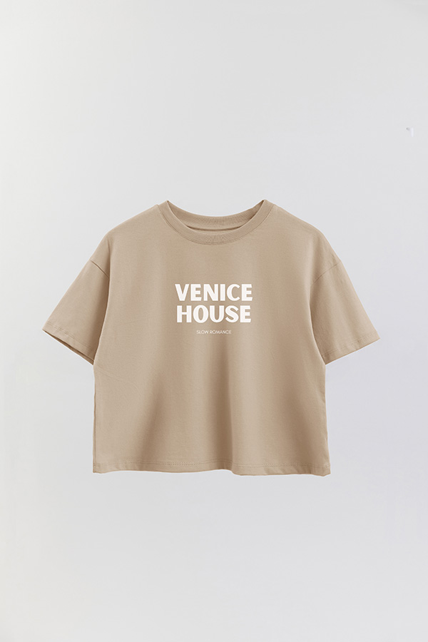 REMERA CROP ESTAMPADA BD VENICE HOUSE