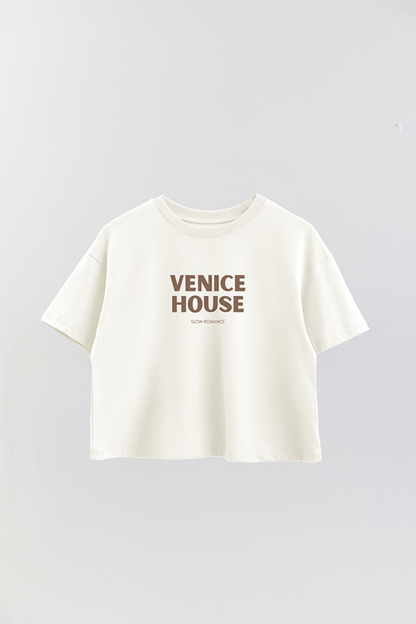 REMERA CROP ESTAMPADA BD VENICE HOUSE