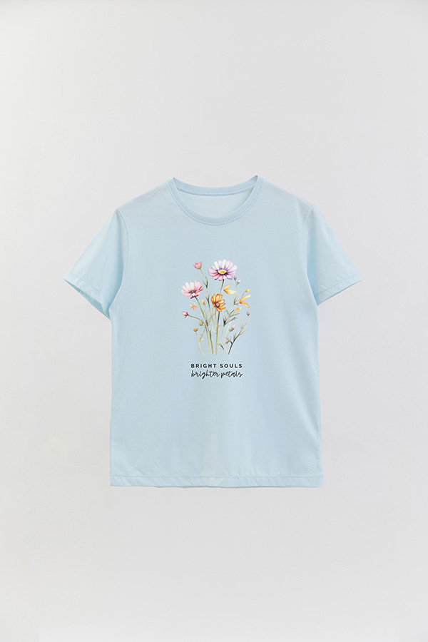 REMERA BASICA ESTAMPADA BRIGHT SOULS