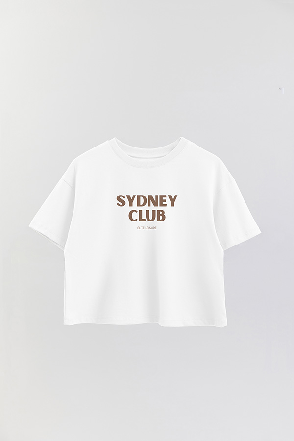 REMERA CROP ESTAMPADA BD SYDNEY CLUB