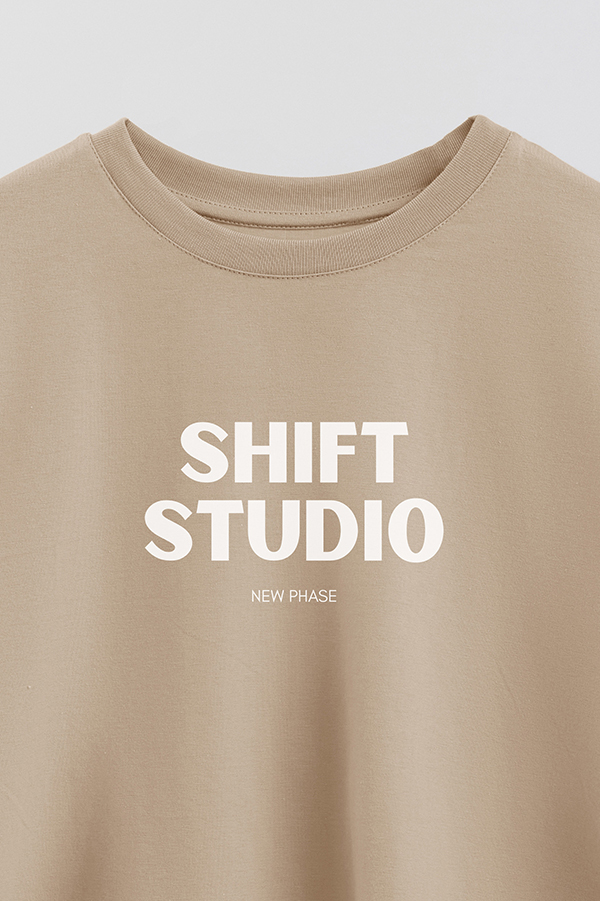 REMERA CROP ESTAMPADA BD SHIFT STUDIO