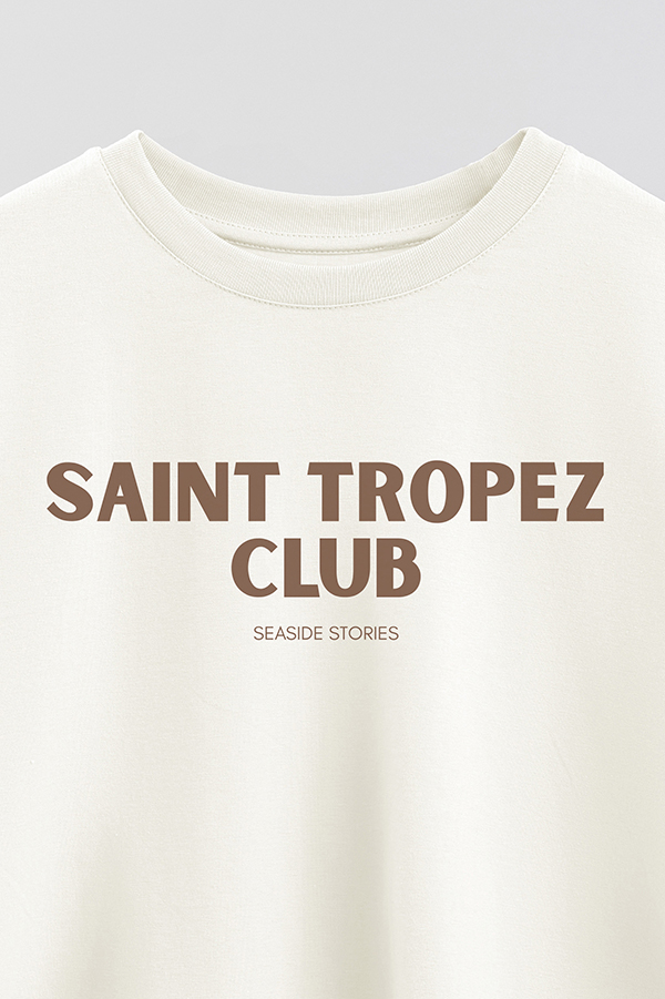 REMERA CROP ESTAMPADA BD ST TROPEZ