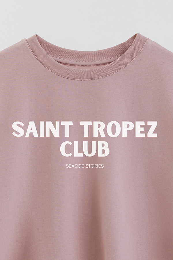 REMERA CROP ESTAMPADA BD ST TROPEZ