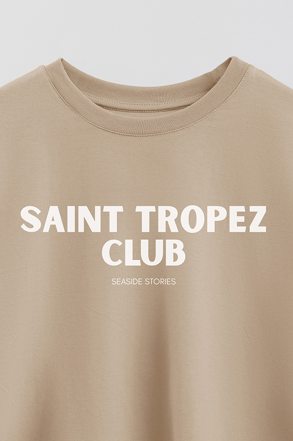 REMERA CROP ESTAMPADA BD ST TROPEZ
