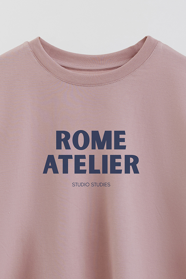 REMERA CROP ESTAMPADA BD ROME ATELIER