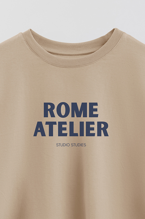 REMERA CROP ESTAMPADA BD ROME ATELIER