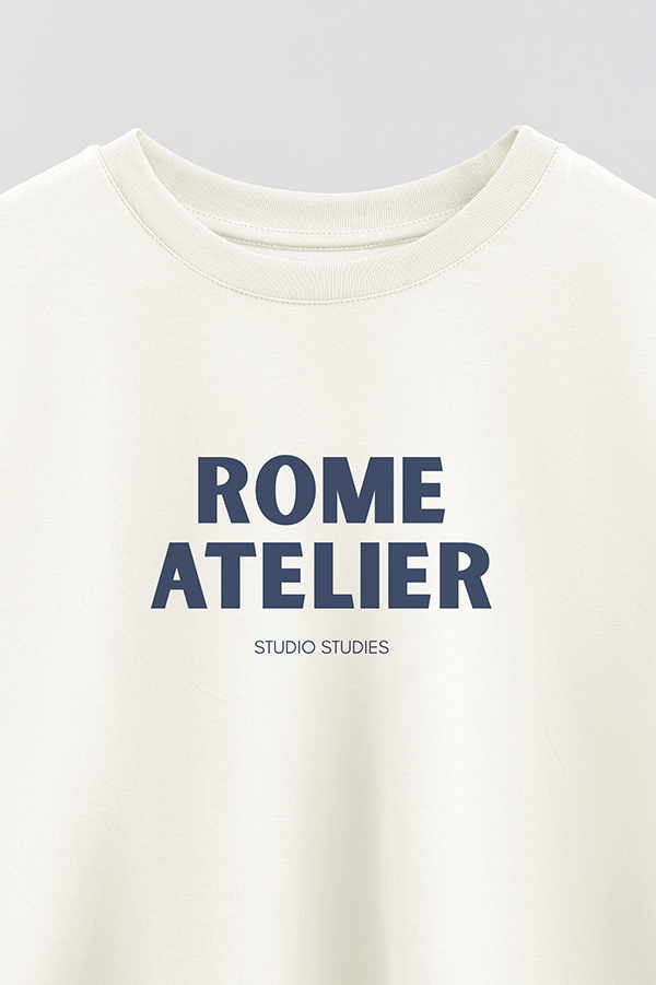 REMERA CROP ESTAMPADA BD ROME ATELIER