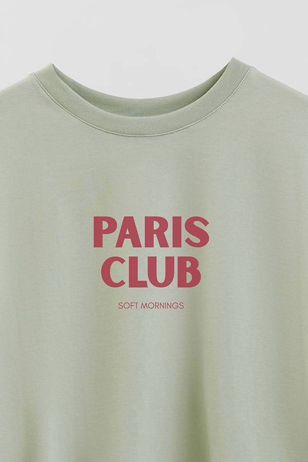 REMERA CROP ESTAMPADA BD PARIS CLUB