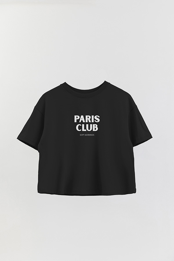 REMERA CROP ESTAMPADA BD PARIS CLUB
