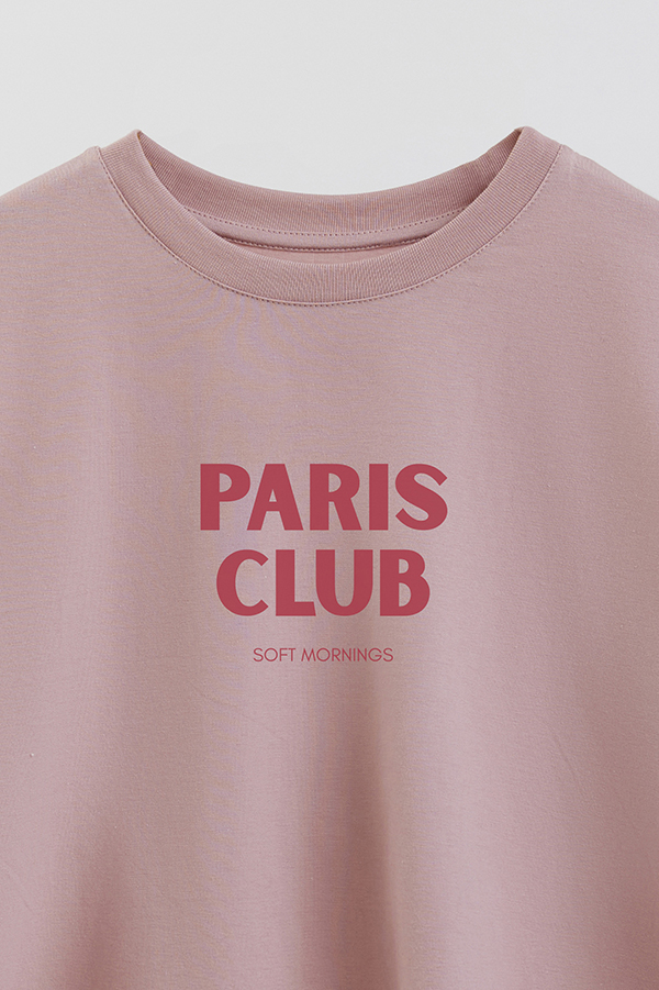 REMERA CROP ESTAMPADA BD PARIS CLUB