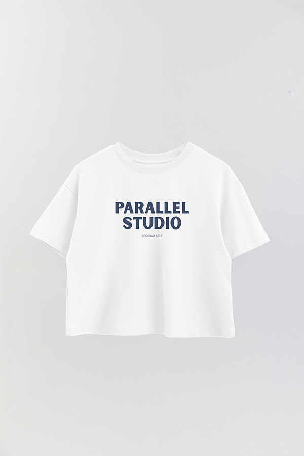 REMERA CROP ESTAMPADA BD PARALLEL STUDIO