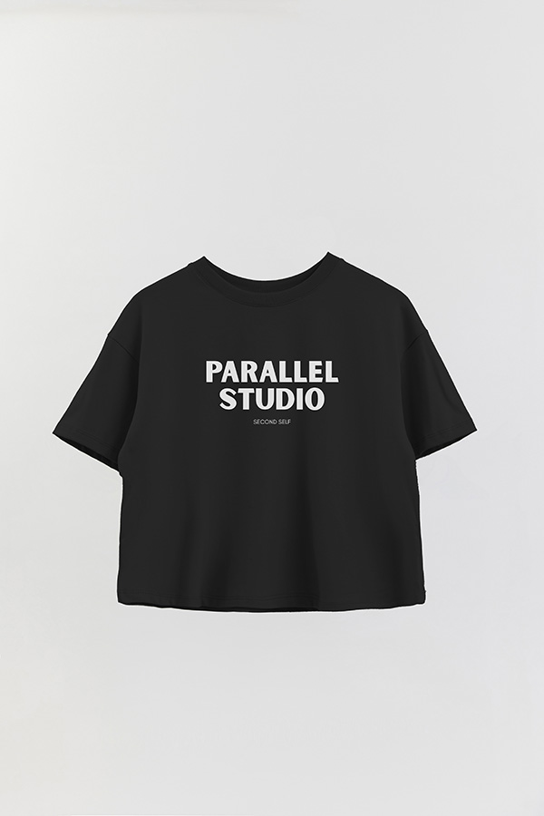 REMERA CROP ESTAMPADA BD PARALLEL STUDIO