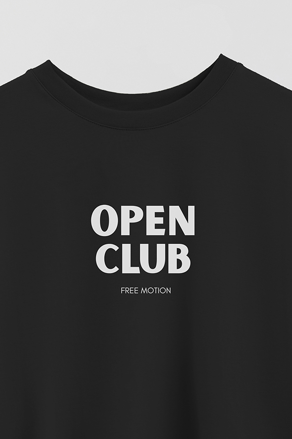 REMERA CROP ESTAMPADA BD OPEN CLUB