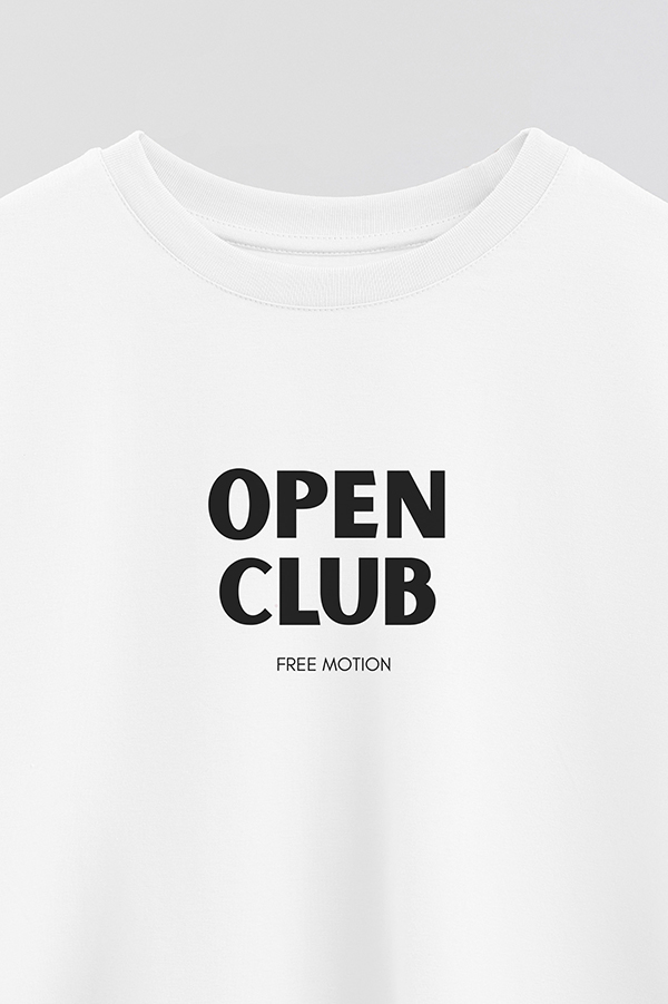 REMERA CROP ESTAMPADA BD OPEN CLUB