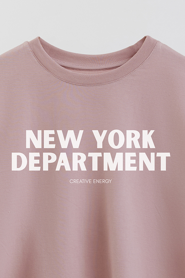 REMERA CROP ESTAMPADA BD NY DEPARTMENT