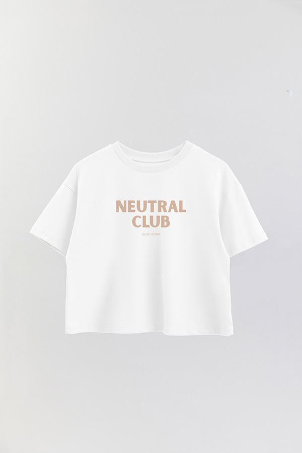 REMERA CROP ESTAMPADA BD NEUTRAL CLUB
