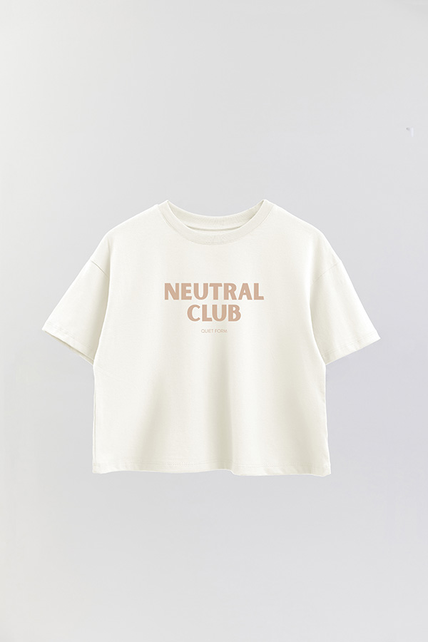 REMERA CROP ESTAMPADA BD NEUTRAL CLUB