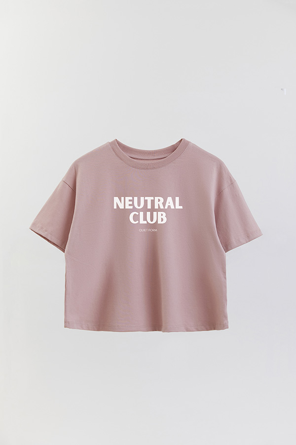 REMERA CROP ESTAMPADA BD NEUTRAL CLUB