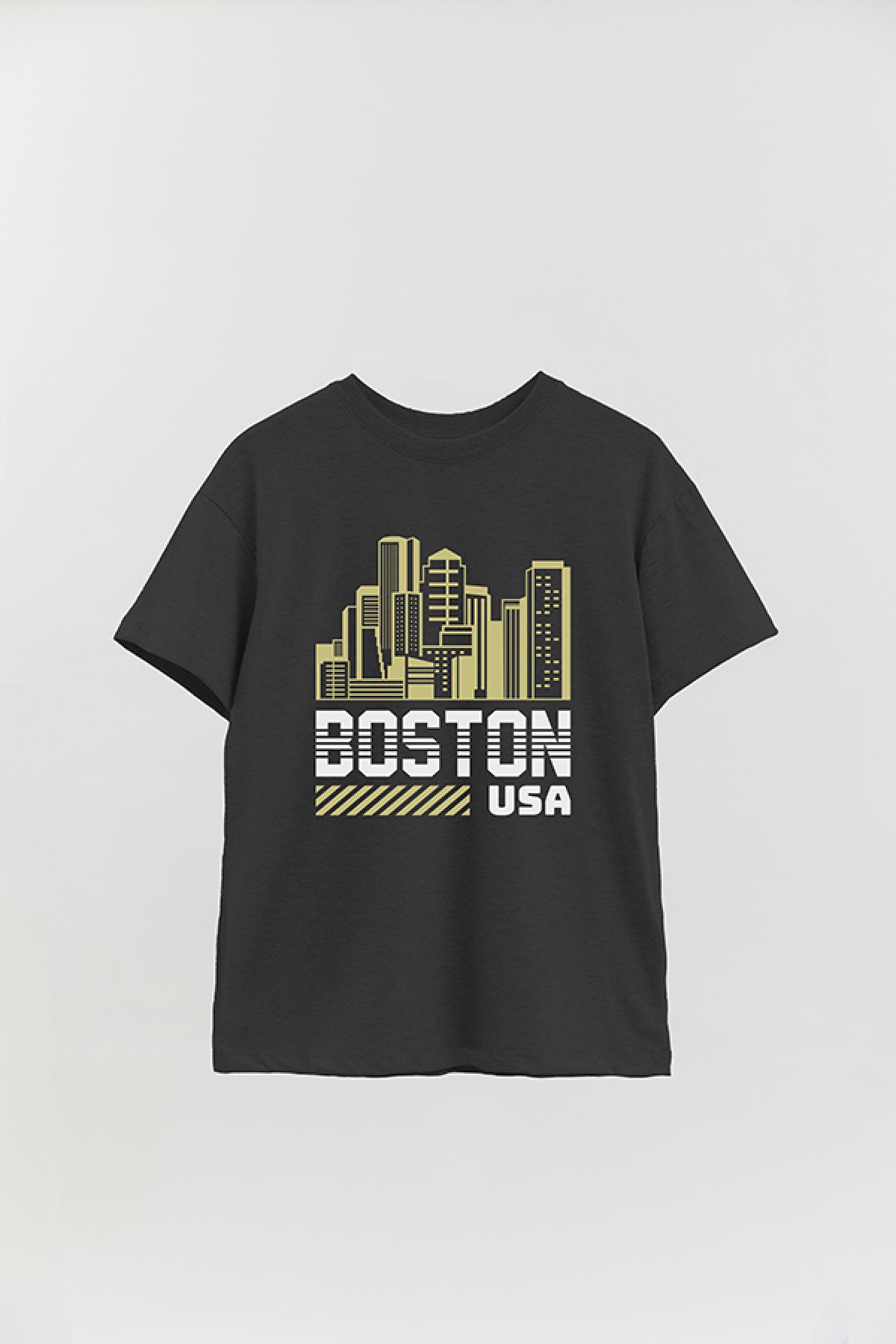 REMERA OVER ESTAMPADA CT BOSTON