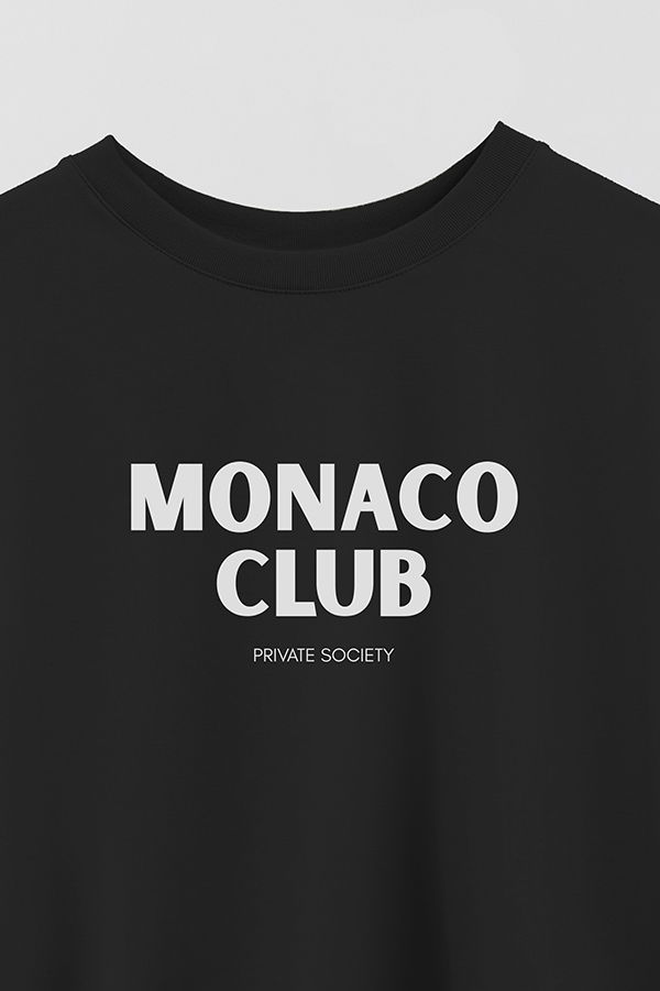 REMERA CROP ESTAMPADA BD MONACO CLUB