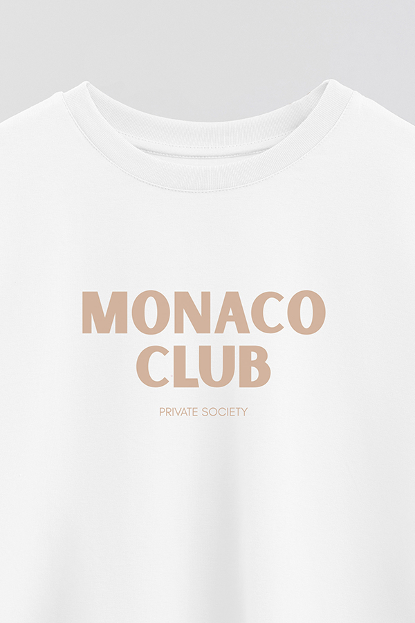 REMERA CROP ESTAMPADA BD MONACO CLUB