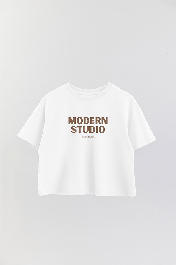 REMERA CROP ESTAMPADA BD MODERN