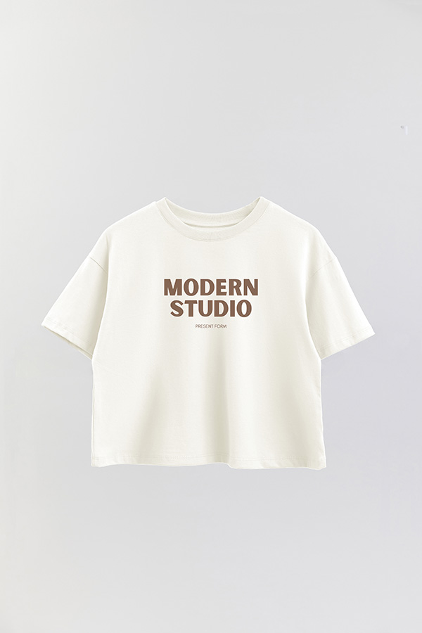 REMERA CROP ESTAMPADA BD MODERN