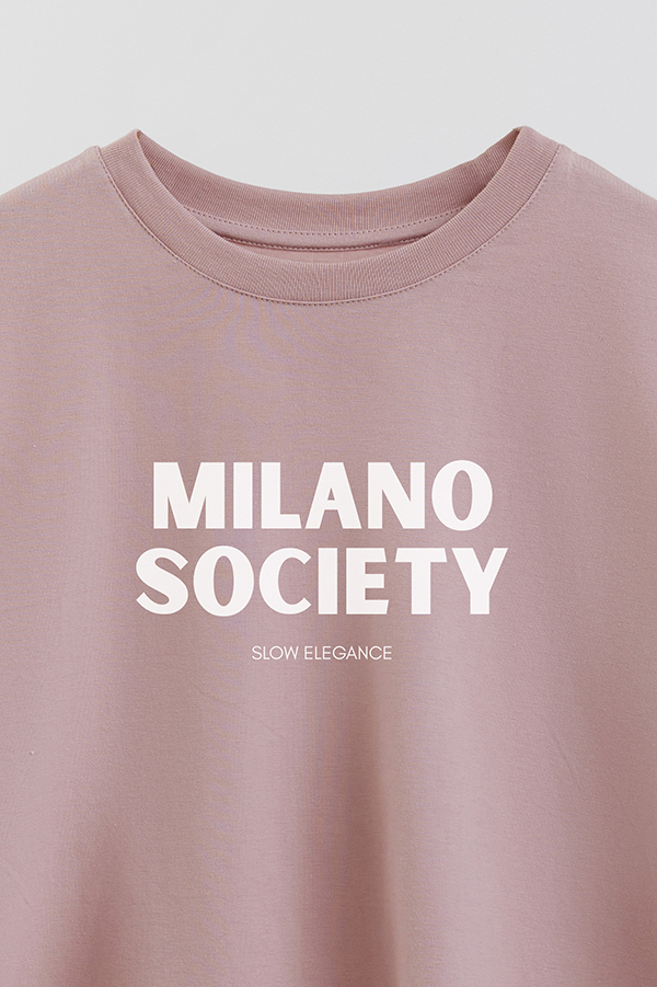 REMERA CROP ESTAMPADA BD MILANO