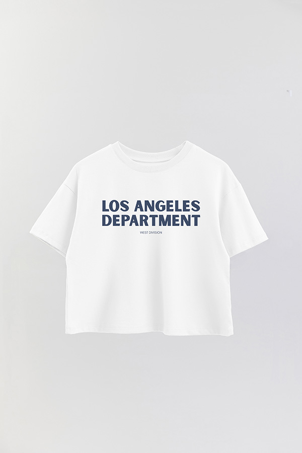 REMERA CROP ESTAMPADA BD LA DEPARTMENT