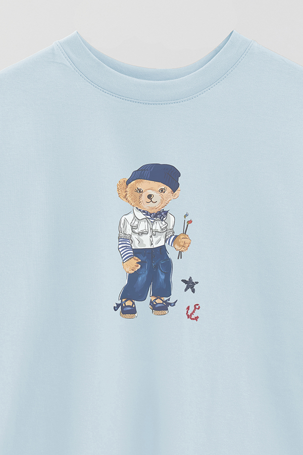 REMERA OVER ESTAMPADA UNISEX BEAR PAINTER