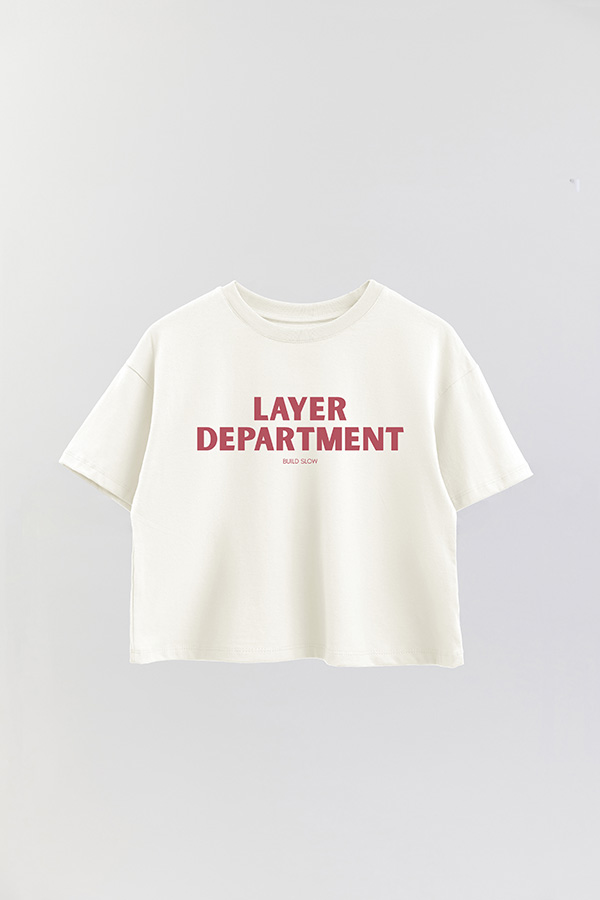 REMERA CROP ESTAMPADA BD LAYER DEPT