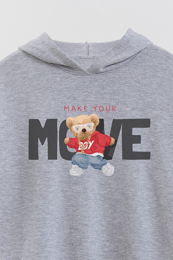 HOODIE RUSTICO BOY TEDDY MAKE YOUR MOVE