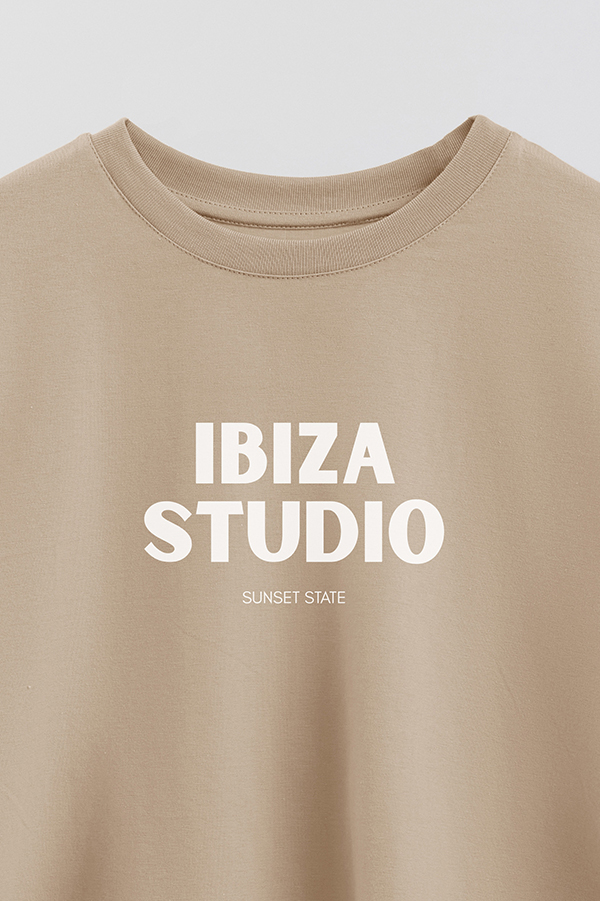 REMERA CROP ESTAMPADA BD IBIZA STUDIO