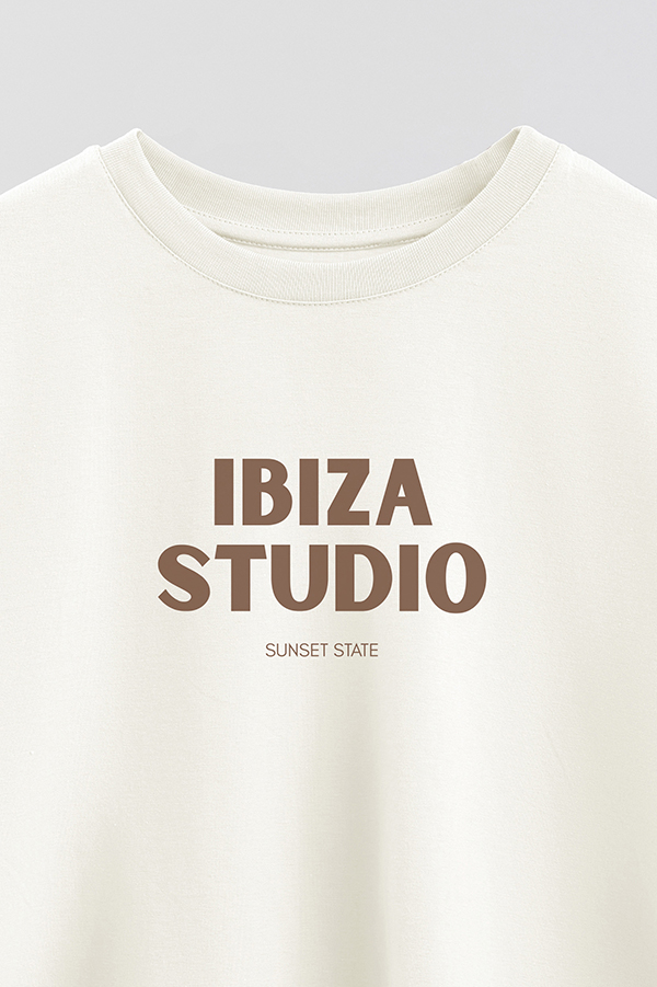 REMERA CROP ESTAMPADA BD IBIZA STUDIO