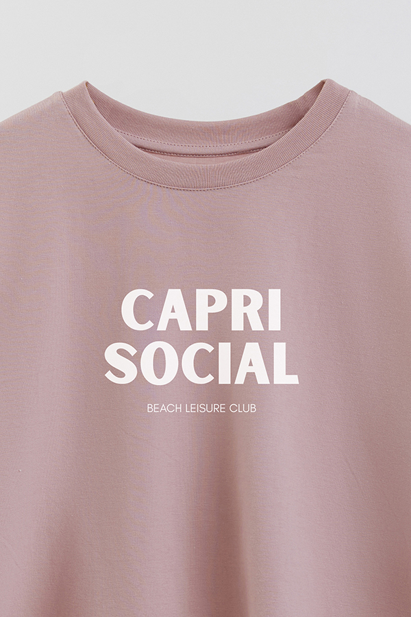 REMERA CROP ESTAMPADA BD CAPRI