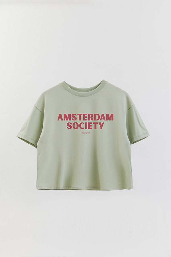 REMERA CROP ESTAMPADA BD AMSTERDAM
