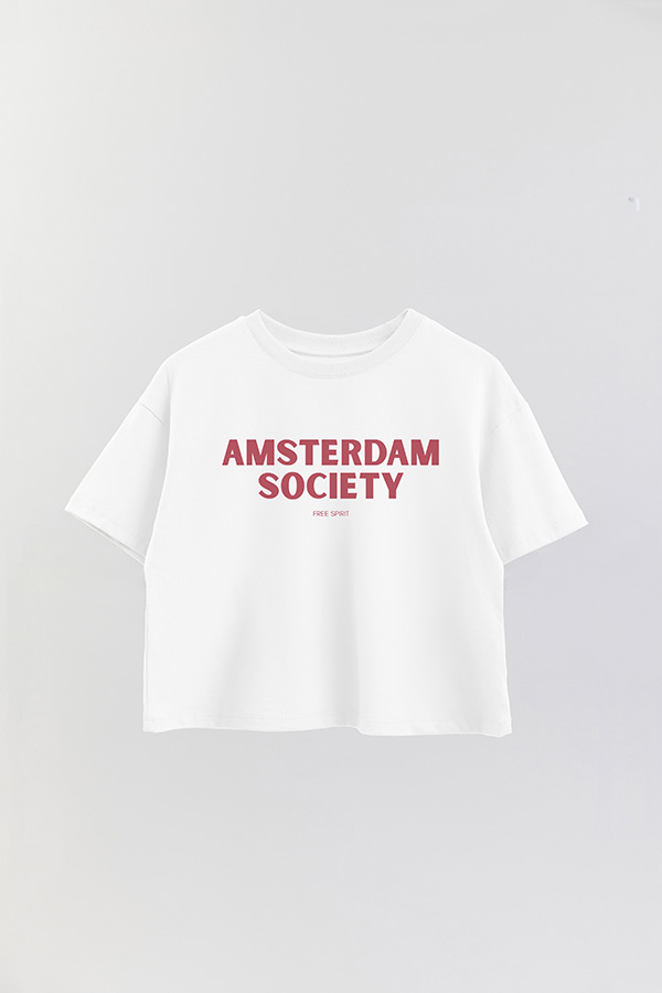 REMERA CROP ESTAMPADA BD AMSTERDAM