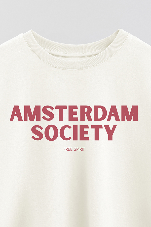 REMERA CROP ESTAMPADA BD AMSTERDAM