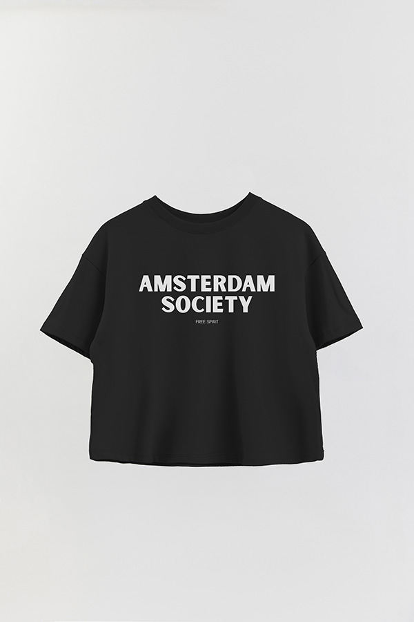 REMERA CROP ESTAMPADA BD AMSTERDAM