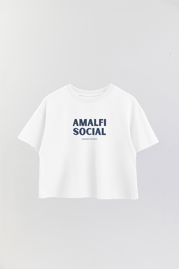 REMERA CROP ESTAMPADA BD AMALFI