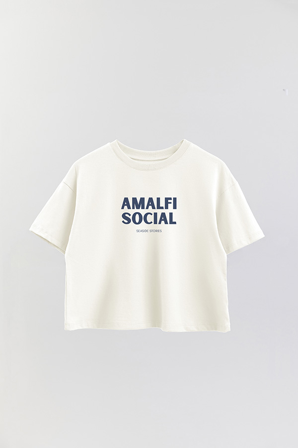 REMERA CROP ESTAMPADA BD AMALFI