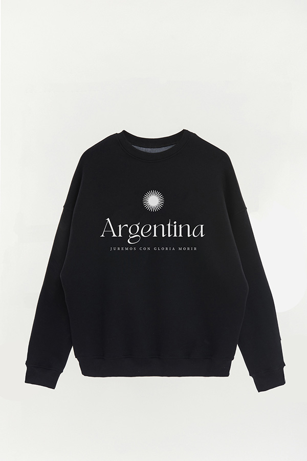 BUZO CREWNECK ESTAMPADO ARG JUREMOS