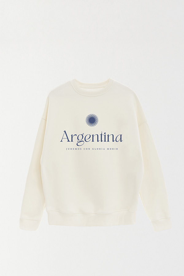 BUZO CREWNECK ESTAMPADO ARG JUREMOS