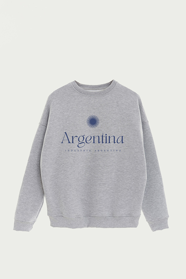 BUZO CREWNECK ESTAMPADO ARG INDUSTRIA ARGENTINA