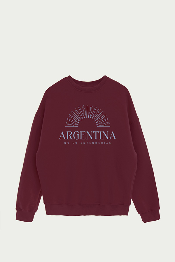 BUZO CREWNECK ESTAMPADO ARG MS NO LO ENTENDERÍAS
