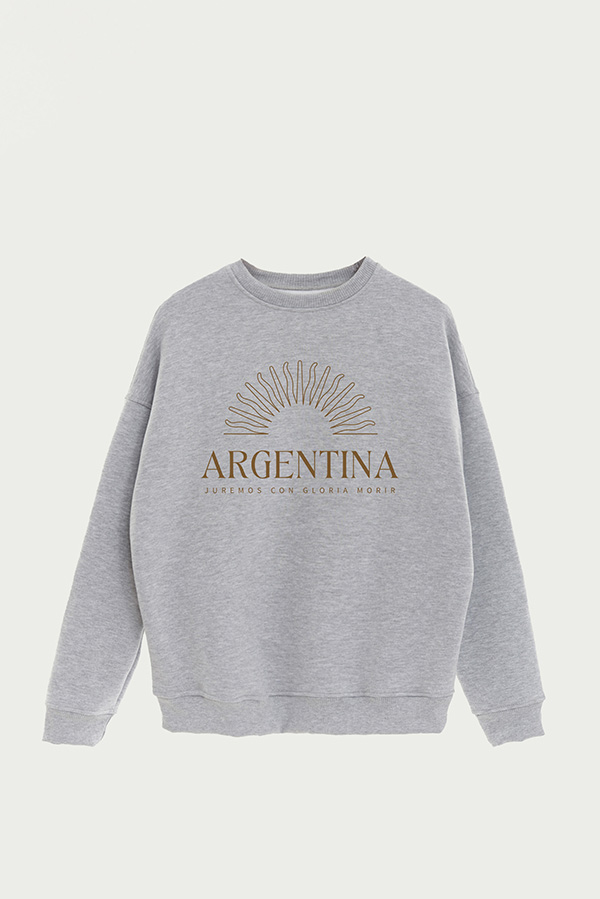 BUZO CREWNECK ESTAMPADO ARG MS JUREMOS