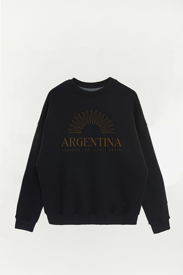 BUZO CREWNECK ESTAMPADO ARG MS JUREMOS